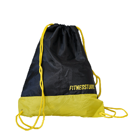 Fitnesstukku Stringbag, Black/Yellow