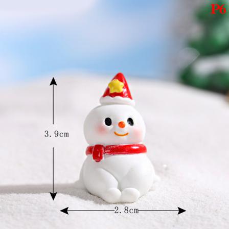 Snögubbe Micro Landskap Ornament Juldekoration För Hem