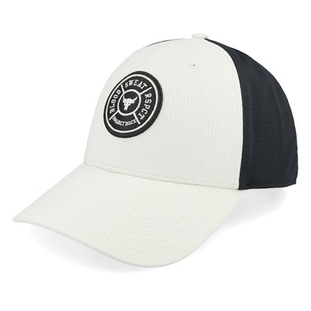 Under Armour - Weiss trucker Cap - Project Rock White/Black Trucker @ Hatstore