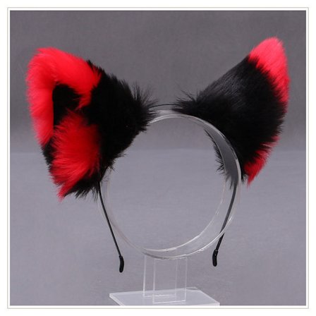 Furry Animal Cat Ears Headband Cat Headpiece Halloween Cosplay P