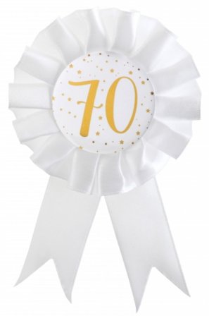 Rosett Vit & Guld 70 år - Partyninja.se