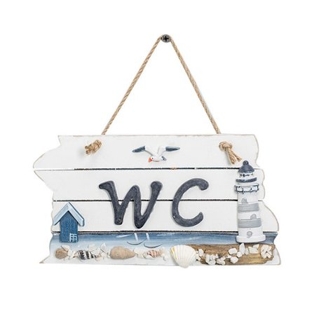 Trädörr Dörrskylt WC Tag Häng WC Dörr WC Skylt Badrum