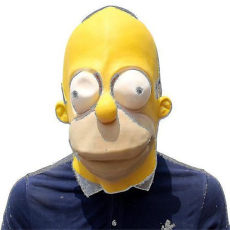 Simpson Maske Halloween Latex Maske (FMY)