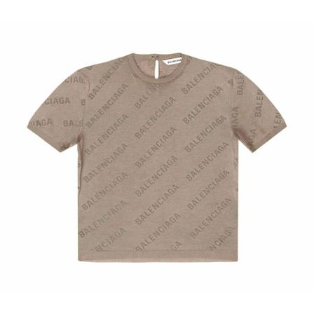 Balenciaga T-Shirts , Bruin , Dames , Maat: M