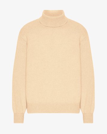 Merino Wool Turtleneck - Soft Yellow - Male - 2XL - Sustainable material - Ethical production