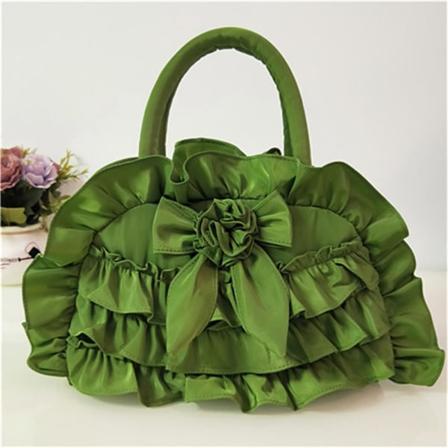 Tygväska, Casual Handväska, Retro Damväska Green