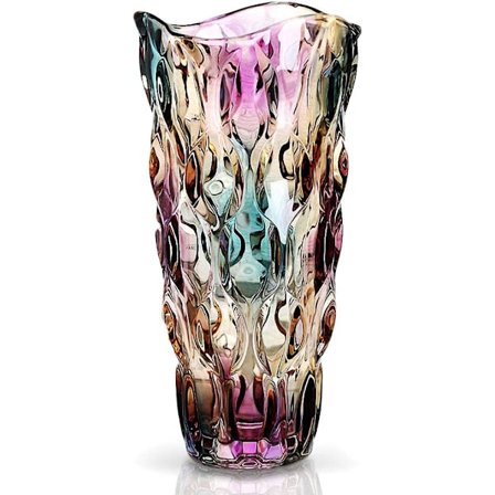 Pohjoismainen tyyli värikäs paksu lasikristallimaljakko olohuone