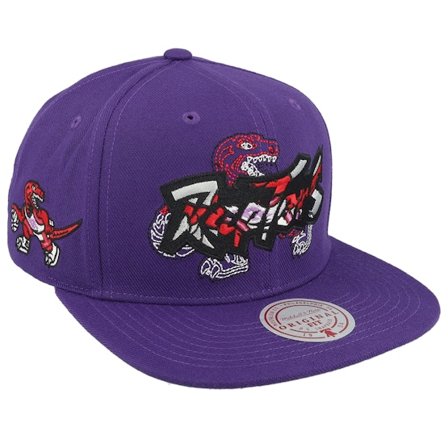 Mitchell & Ness - NBA Purple snapback Czapka Z Daszkiem - Toronto Raptors Double Up Purple Snapback @ Hatstore