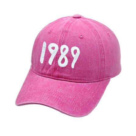 Miesten, naisten ja unisex Taylor Swift 1989 -retropallolippis, säädettävä snapback-vintage aurinko-urheilulippis faneille Rose Red