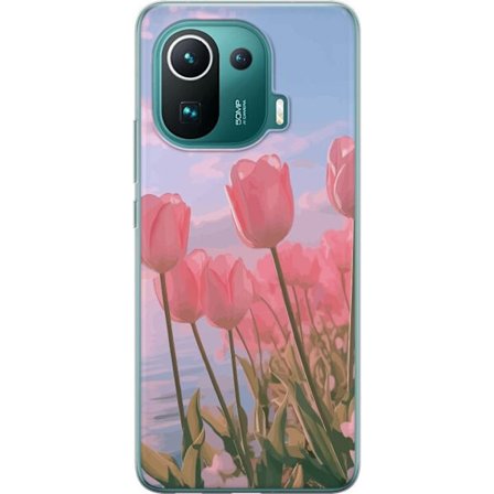 Mobilskal till Xiaomi Mi 11 Pro med Rosa Tulpaner
