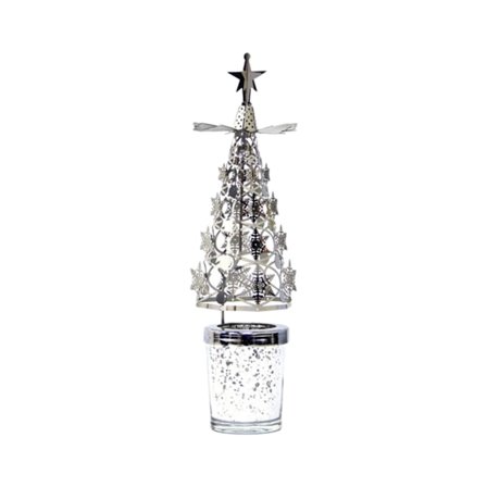 Christmas Aromaterapi Candle Hot Tree Revolving Candle Holder Walking Light