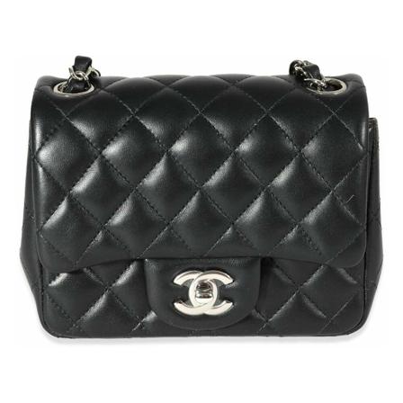 Chanel Vintage Pre-owned Shoulder Bags Sort, Dame Vintage Tasker, Størrelse: ONE Size