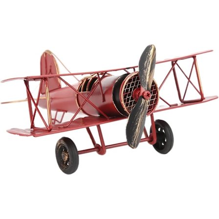 1 kpl Vintage-lentokonekoriste, Retro-lentokoneen malli, hieno