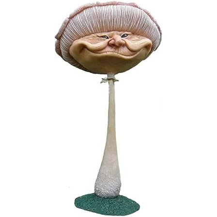 Miniature Glade Svampe, Sjov Menneskeansigt Svampe Statue, Mini Glad Resin Ansigts Skulptur Hjemmehave Statue Eventyrhave Udendørs Gård Plæne 