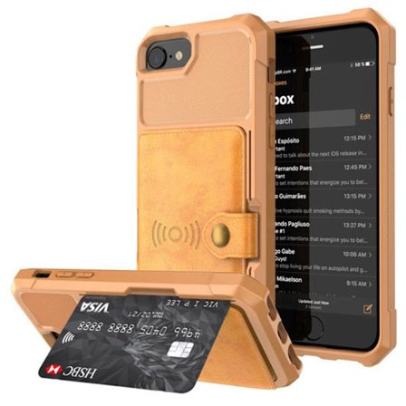 iPhone 8 - Exklusivt Skal med Kortfack