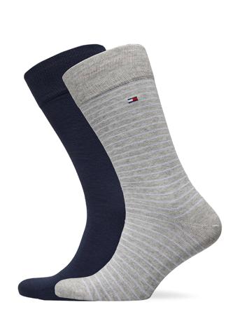 Th Men Small Stripe Sock 2P Underwear Socks Regular Socks Grå Tommy Hilfiger