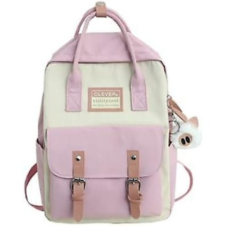 Estetisk Ryggsäck Söt Kawaii Ryggsäck För Skolan Söt Estetisk Ryggsäck (rosa)
