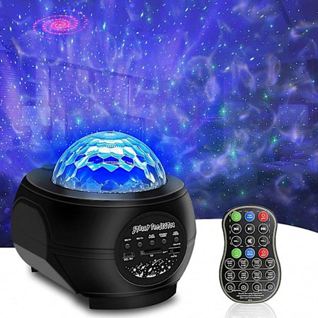 Tähtitaivasprojektori LED-sumulla, 3-in-1-musiikki- ja yövalo lapsille
