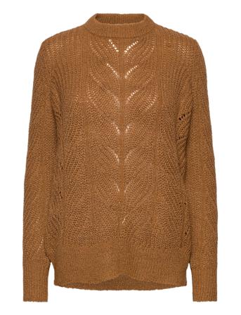 Objnova Stella L/S Knit Pullover Brown Object