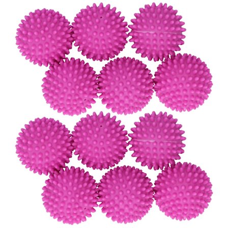 12 kpl Uudelleenkäytettäviä pyykinpesupalloja, kodin siivoustarvikkeita, ruusunpunainen