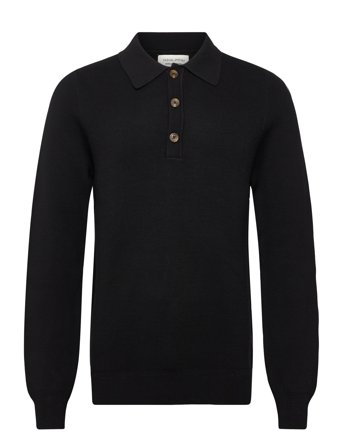 Casual Friday Cfabel 0231 Milano Polo Knit - Black - L