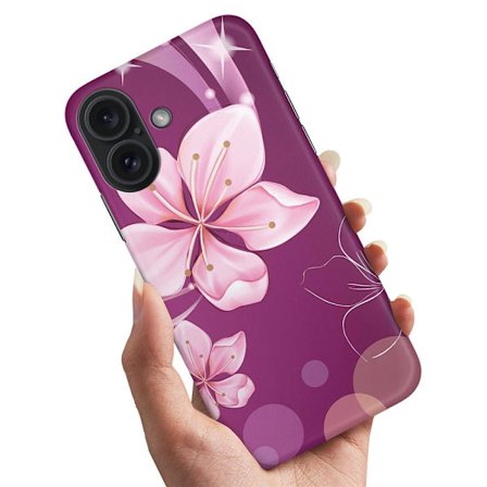 iPhone 16 - Skal/Mobilskal Vit Blomma