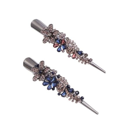 2 stk. Alligator Clips Metal Andebæks Clips Vintage Fransk Spænde Hårklemme Hår Sektionering Clips Hår Styling Tilbehør til Kvinder Piger