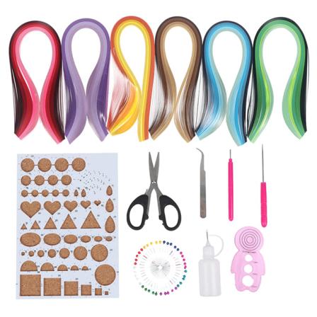 14 stk Papir Quilling Sæt 6 Gradient Farver 600 Strimler Quilling Multicolor