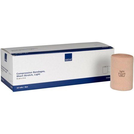 ABENA Kompressionsbinda light 8cmx5m 10/fp - Lyreco - Sjukvård och omsorg - Kompression och stöd - Kompression