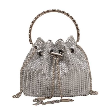 Kvinners Aftenveske Glitrende Rhinestone Veske Designer Kjede Clutch Veske Veske Par