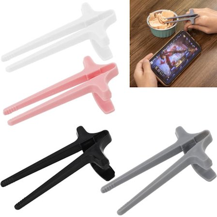 4 stk. Finger Chopsticks til dovne mennesker Hjælpebeslag Ikke beskidte snacks Hånd Chopsticks Finger Loo