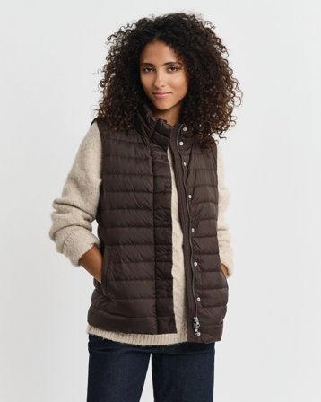 GANT Damen Leichte Daunenweste (XS) Braun