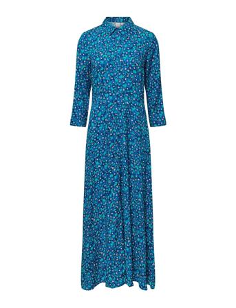Yassavanna Long Shirt Dress S. Dresses Shirt Dresses Blå YAS*Betinget Tilbud