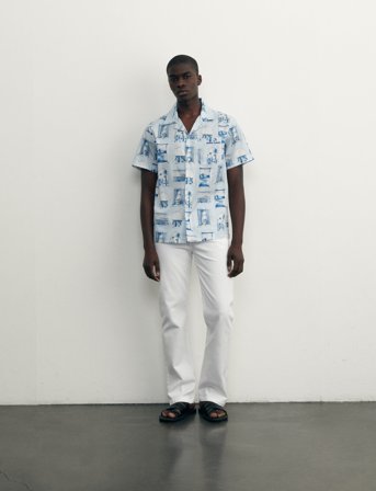 Maison Labiche Germain Windows Print - Blue - XS