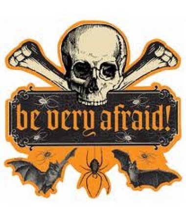 Formklippt Halloween-skylt