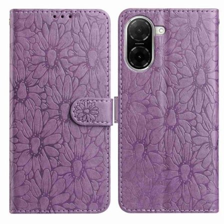 Redmi A5 4G - Daisy Prägad Läderfodral