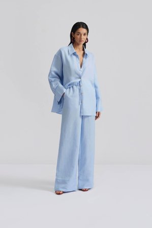 Malina - Plum shirt - XXS - Pastel Blue