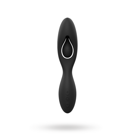 Black Bendable G-Spot & Clitoris Vibrator - Vuxen.se - Vibrator