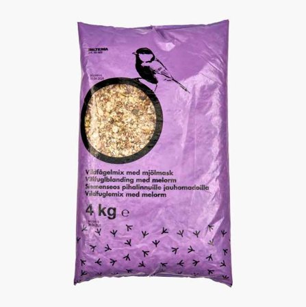 Vildfågelmix med mjölmask 4 kg