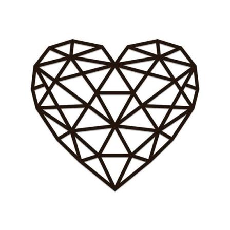 Trævægpuslespil - Hjerte 61,5 cm - EWA ECO-WOOD-ART - Abstrakt - 169 brikker - Til børn fra 5 år og opefter