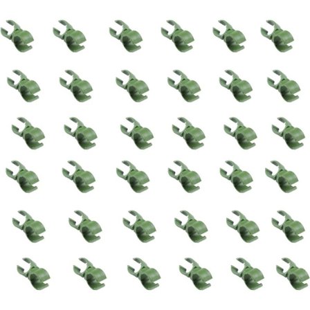 36 stk. Universal Plant Trellis Clips, 20mm Plast Drejelig Fastgørelsesbeslag til Have Drivhus Frugtplantage Tomatbur KLB