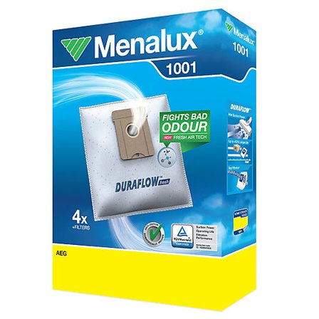 MENALUX STØVSUGERPOSE 1001 4STK