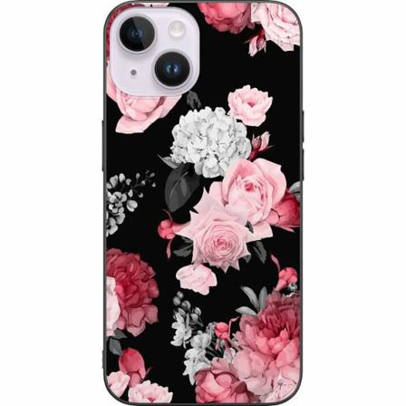 Apple Iphone 14 Svart Skal Floral Bloom