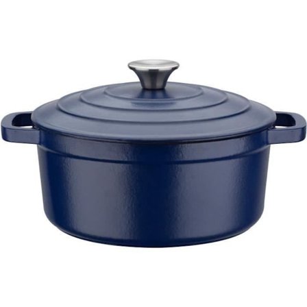 GSW - Blue Magic - Stockpot - Ø 24 cm - Gjutjärn - Blå - Alla värmekällor inklusive induktion