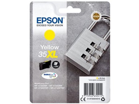 Epson 35XL - XL - gul - original - blekkpatron