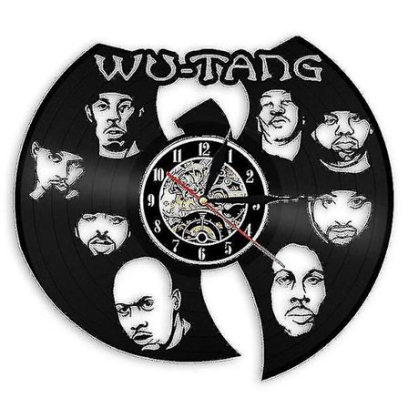 Wu-Tang-vinyylilevyseinäkello, retro-seinäkello kodin sisustukseen