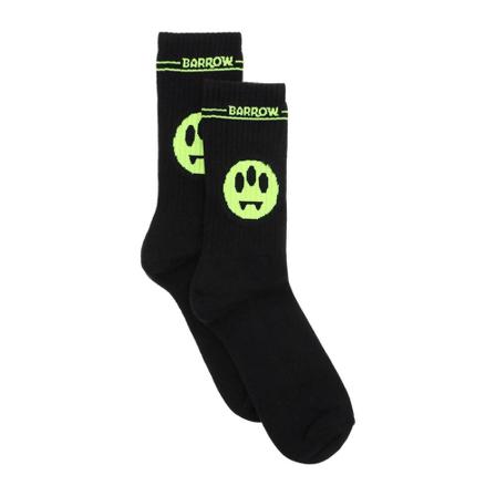 Barrow, smiley logo sports socks Zwart, Heren, Maat:ONE Size
