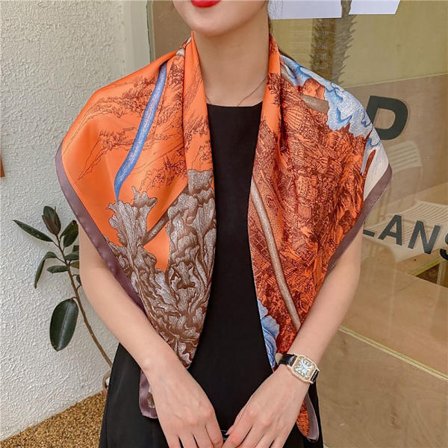Silk Scarf Beach Shawl 3 3