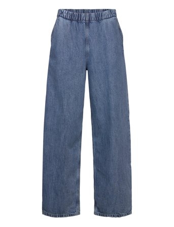 Weekday Astro Baggy Denim Joggers - Blue - S