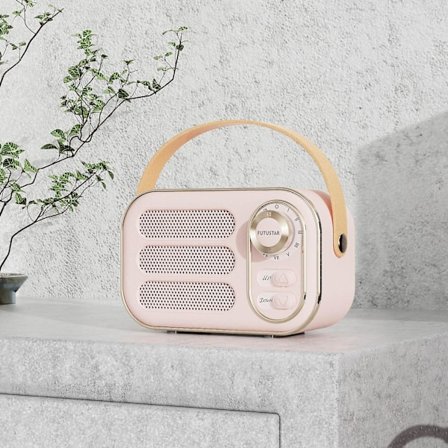 Bluetooth-högtalare, bärbar, trådlös, multifunktionell, mini, bärbar FM-radio, Bluetooth-högtalare, USB, TF, AUX, inomhus, utomhus, retrodesign, 